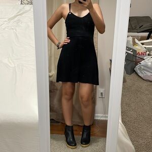 Garage Black Strappy Mini Dress